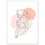 Miniature : Frau im Stil von Line Art II - Art Print mit Holzrahmen