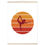Thumbnail: Yoga Silouette Frau Tänzer - Art Print mit Leisten