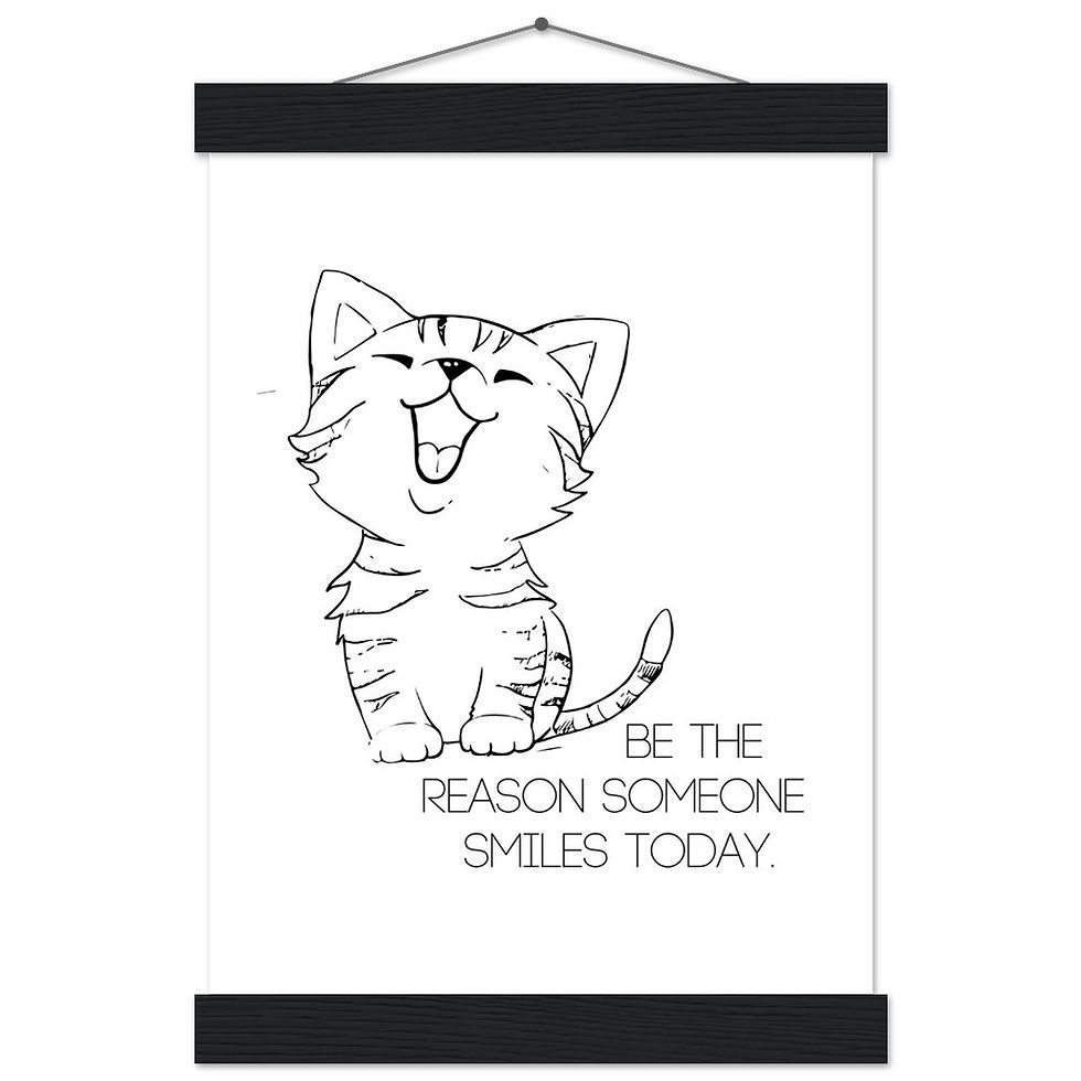 Miniatura: BE THE REASON SOMEONE SMILES TODAY II - Art Print mit Leisten