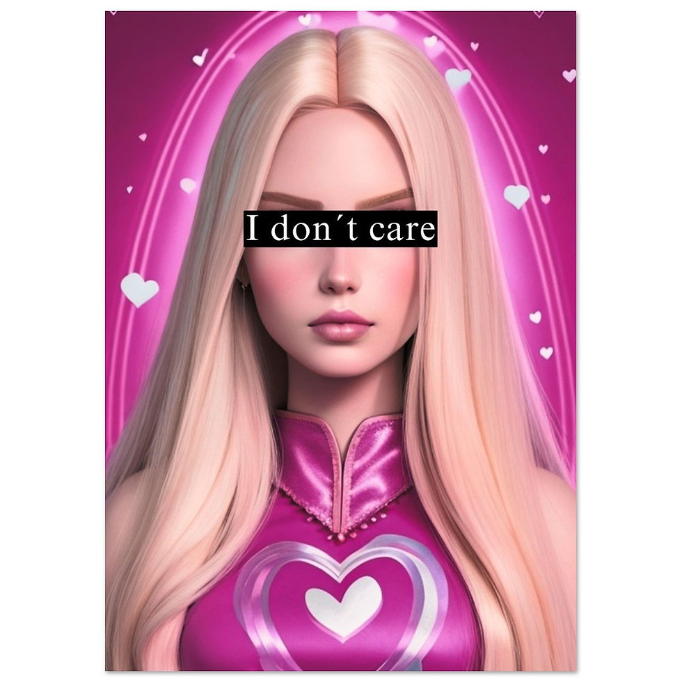 Miniature : I don't care - Art Print