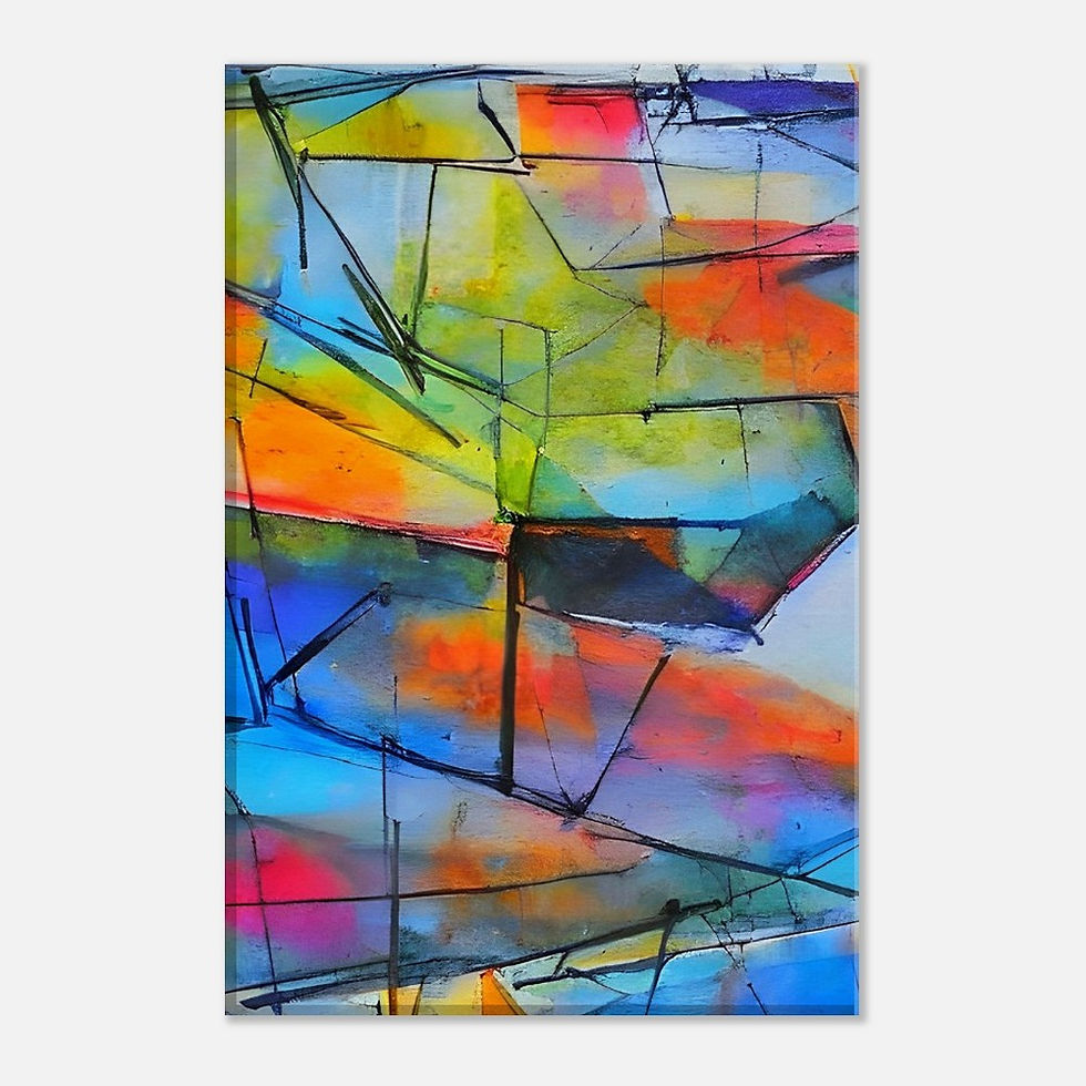 Miniaturbild: Abstracktes Wandbild X - Leinwand