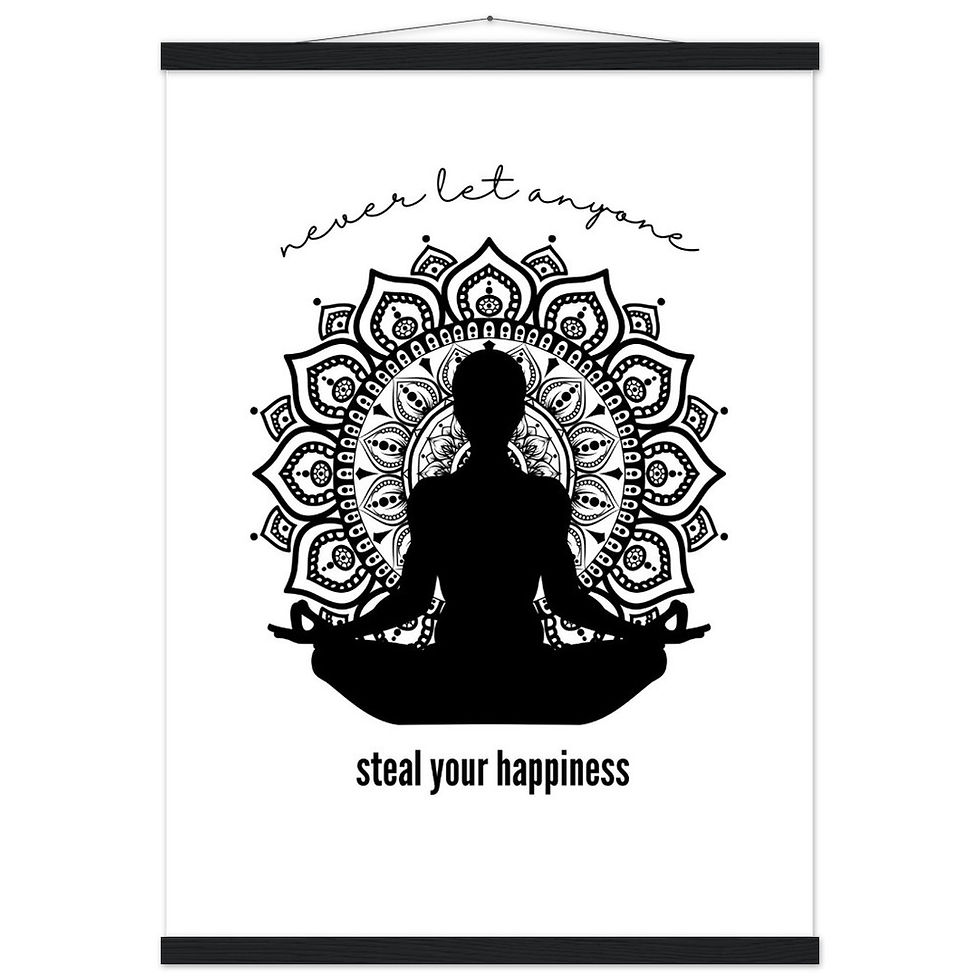 Miniatura: never let anyone steal your - Art Print mit Leisten