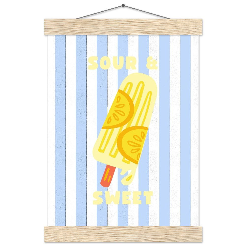 SOUR & SWEET - Art Print mit Leisten