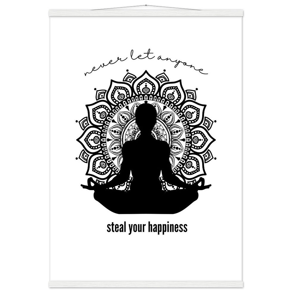 Miniaturbild: never let anyone steal your - Art Print mit Leisten