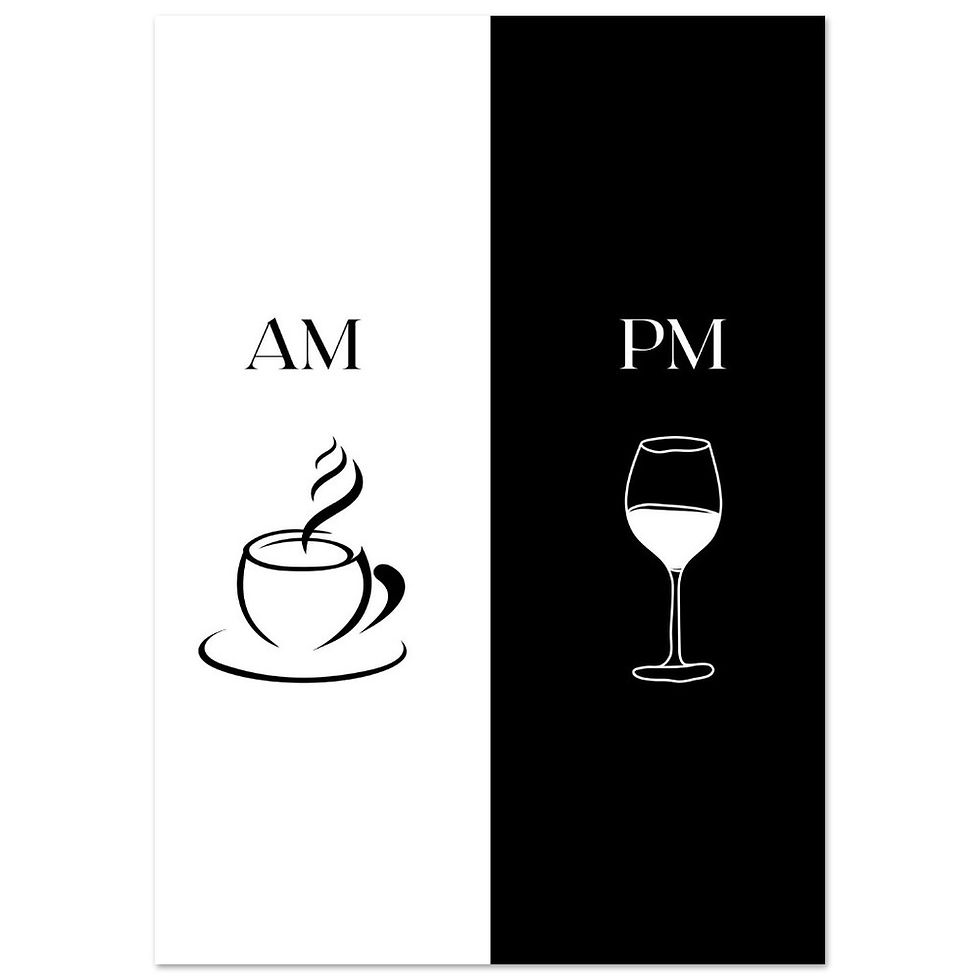 AM and PM - Art Print