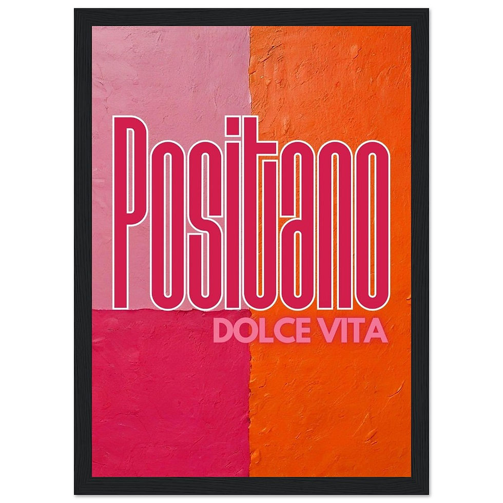 Miniature : POSITANO DOLCE VITA - Art Print mit Holzrahmen