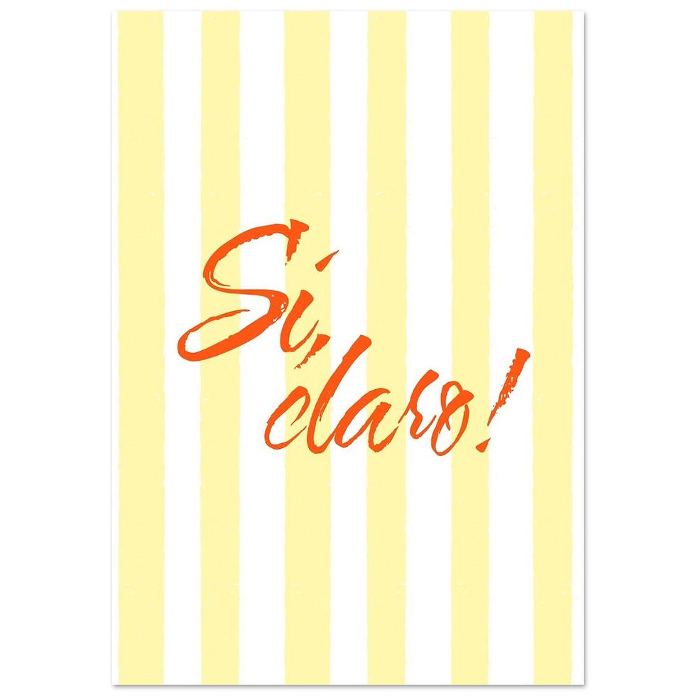 Miniaturbild: Si, claro! - Art Print