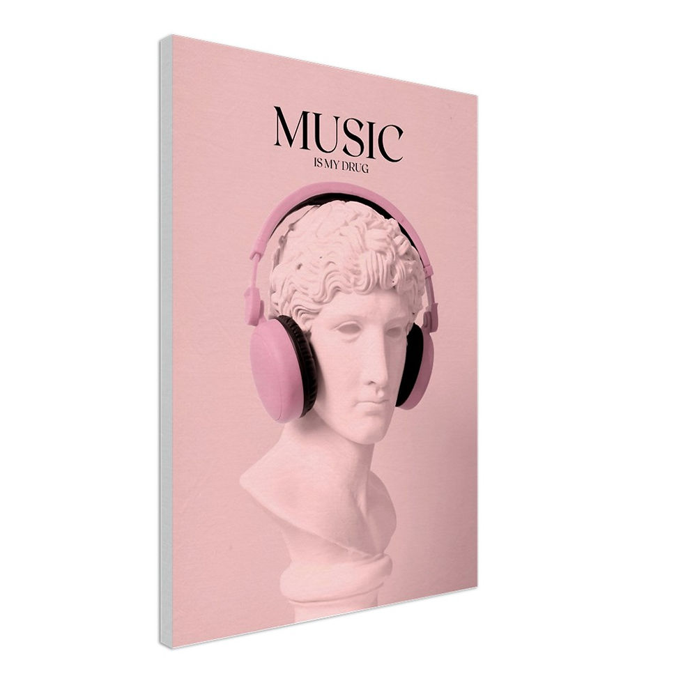 Thumbnail: MUSIC IS MY DRUG - Leinwand