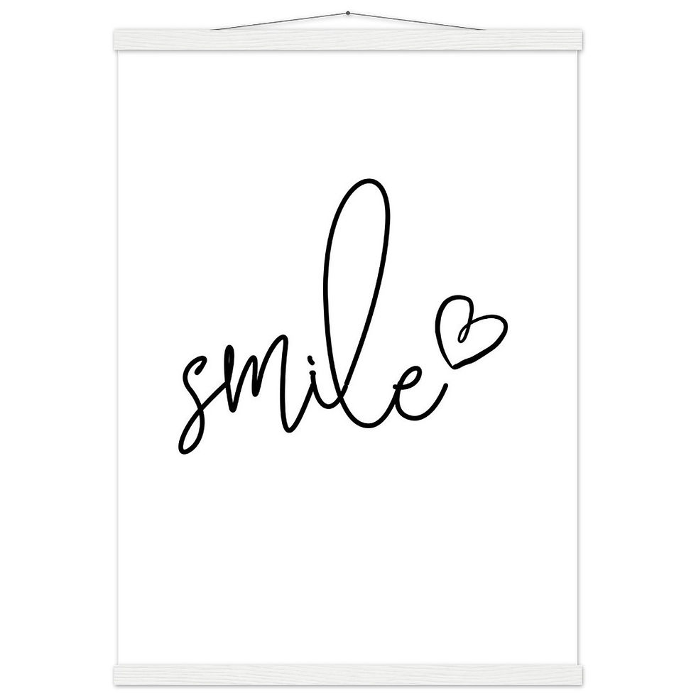 Thumbnail: smile - Art Print mit Leisten