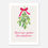 Thumbnail: Mistletoe Kiss - Festive Art Print in Multiple Sizes