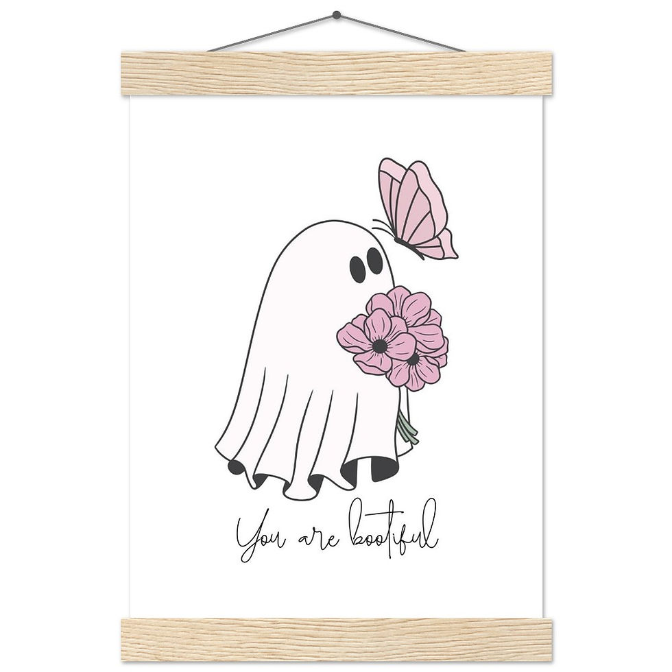 Thumbnail: You are bootiful mit Schmetterling - Art Print mit Leisten