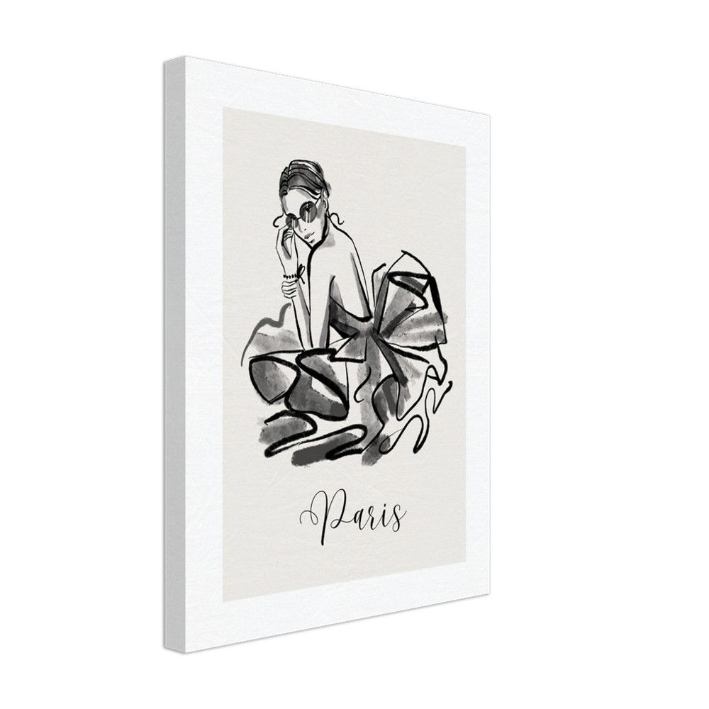 Mode in Paris - Leinwand