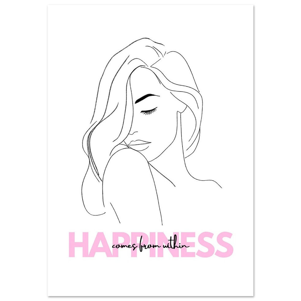 HAPPINESS comes from within - Art Print