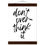 Miniaturbild: don't over think it - Art Print mit Leisten