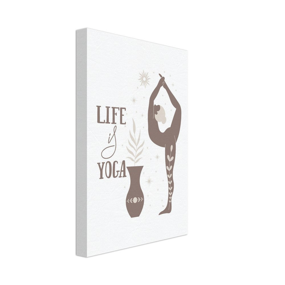 LIFE is YOGA - Leinwand