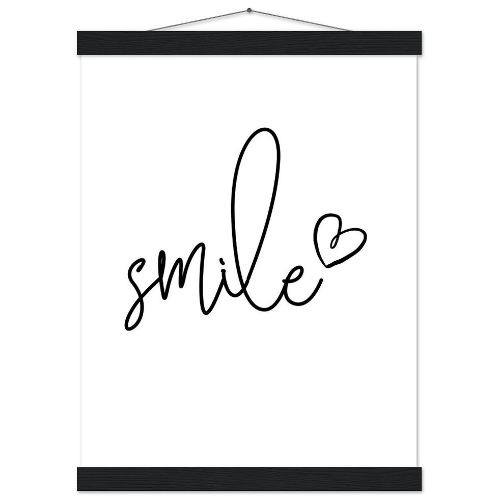 Thumbnail: smile - Art Print mit Leisten