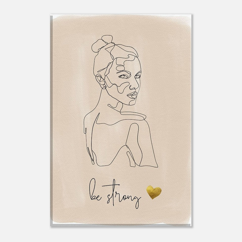 Miniaturbild: be strong - Leinwand