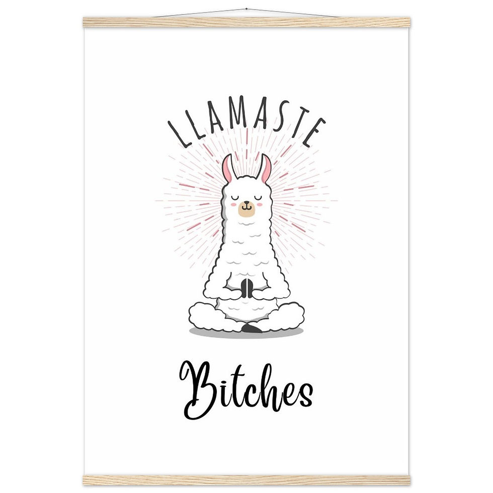 Miniatura: Lamaste Bitches - Art Print mit Leisten