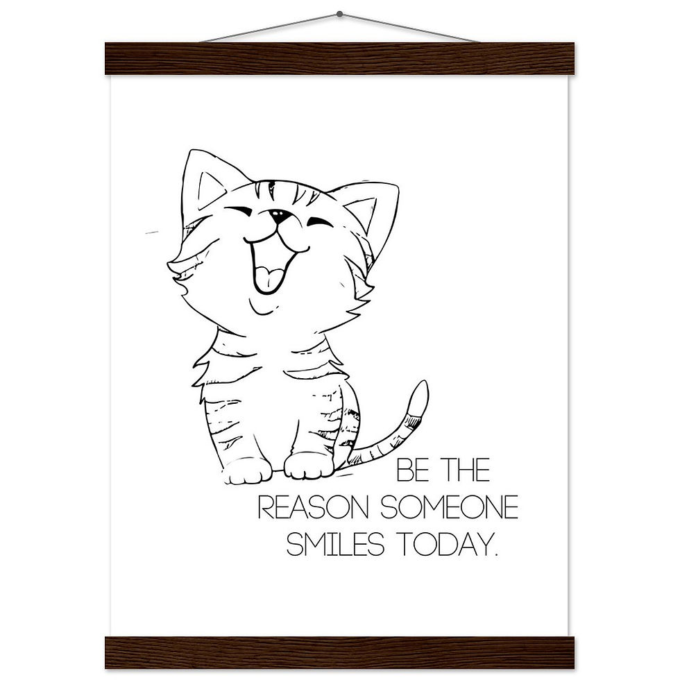 Miniatura: BE THE REASON SOMEONE SMILES TODAY II - Art Print mit Leisten
