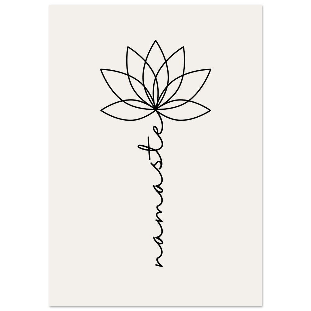 Namaste Lotusblüte - Art Print