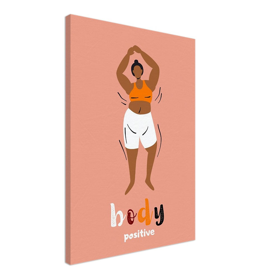Thumbnail: body positive - Leinwand