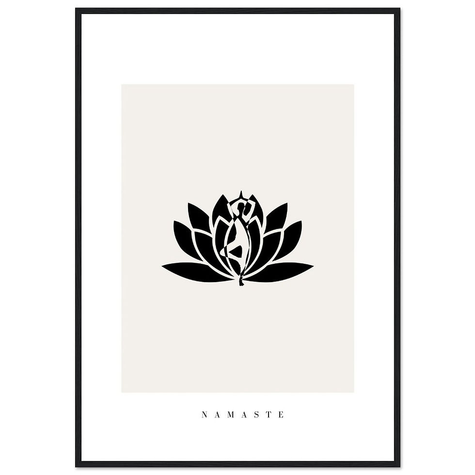 Miniature : Namaste II - Art Print mit Holzrahmen