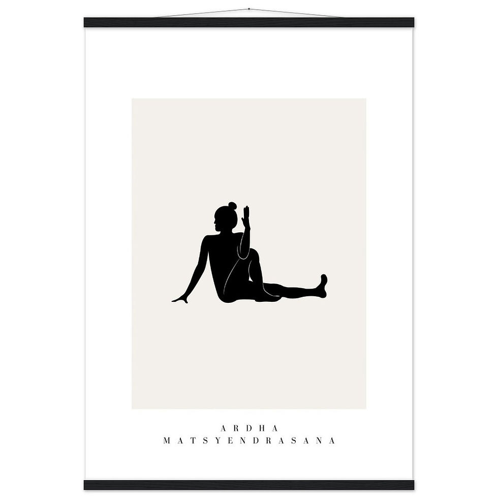 Miniatura: Yoga V - Art Print mit Leisten
