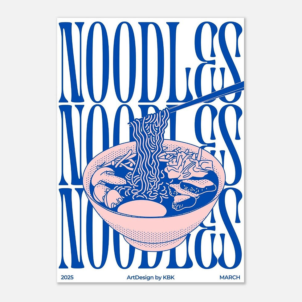 Noodles Noodles Noodles - Art Print