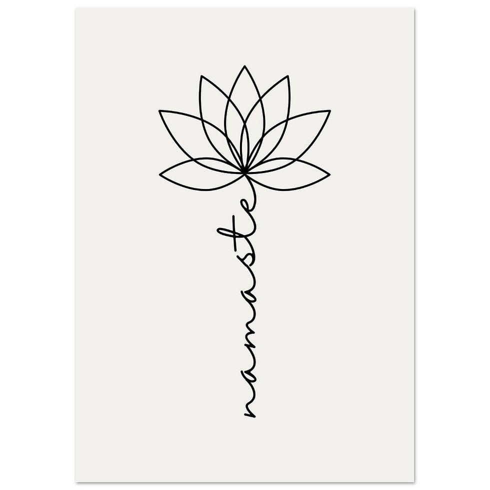 Miniaturbild: Namaste Lotusblüte - Art Print