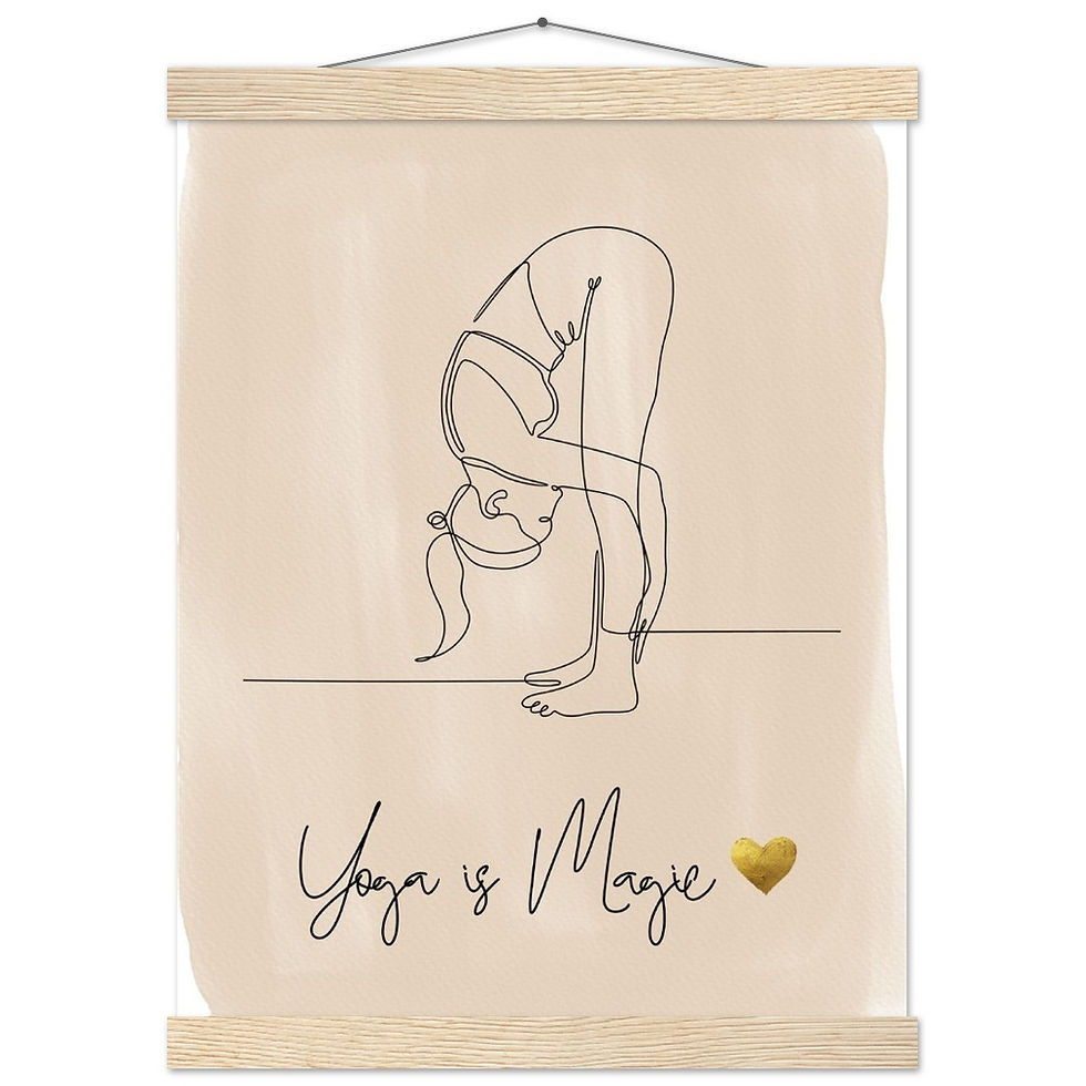 Miniatura: Yoga is Magic - Art Print mit Leisten