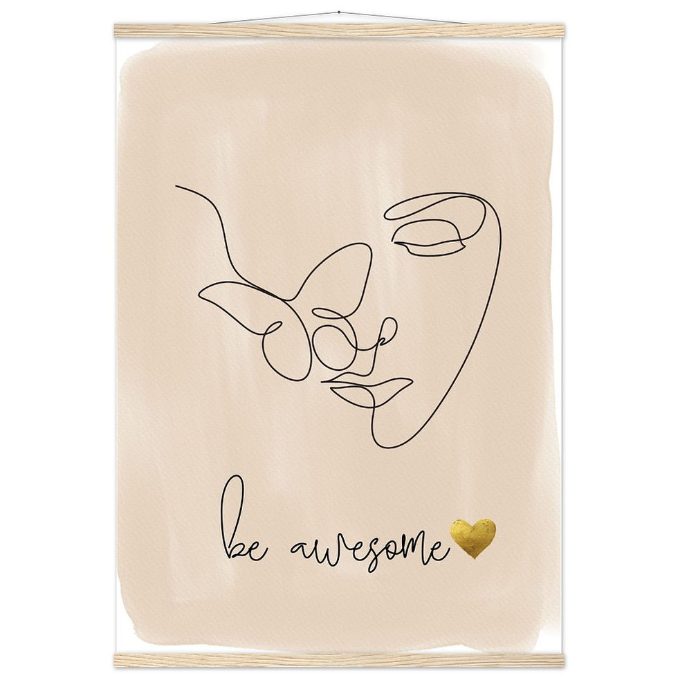 Miniatura: be awesome - Art Print mit Leisten