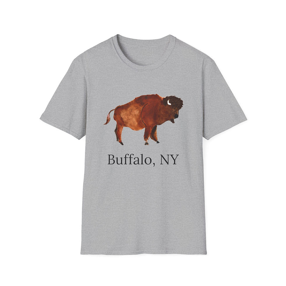 Thumbnail: Buffalo,NY Unisex Softstyle TShirt Vintage Graphic Tee,Retro Top,Multiple Colors