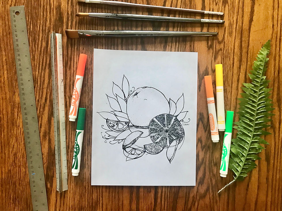 Thumbnail: Fruit and Veggie Coloring Sheets- Digital Download