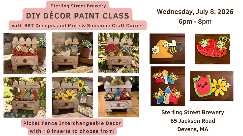 DIY Decor Paint Class at Sterling Street Brewery