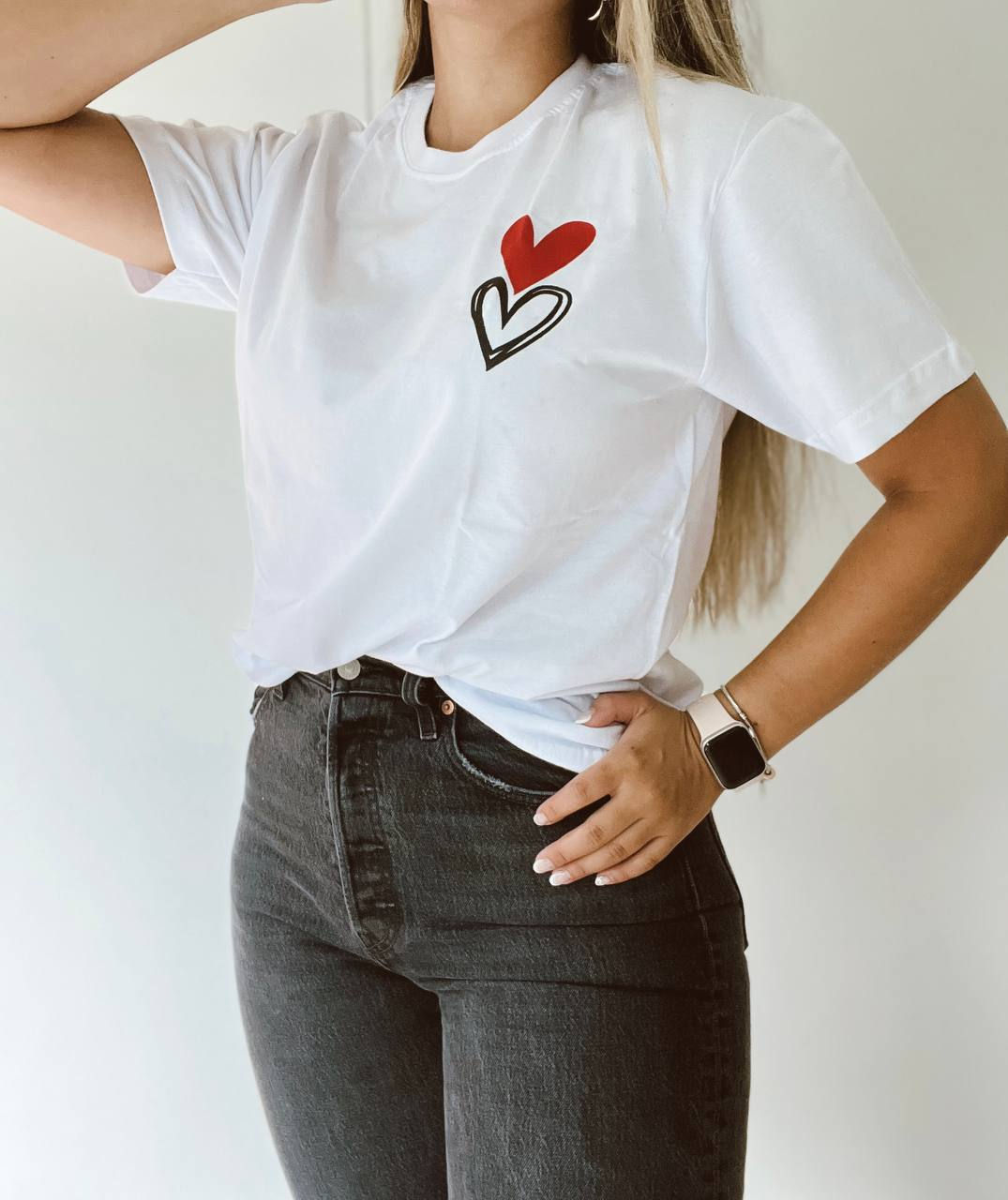 CAMISETA OVERSICE CORAZONES