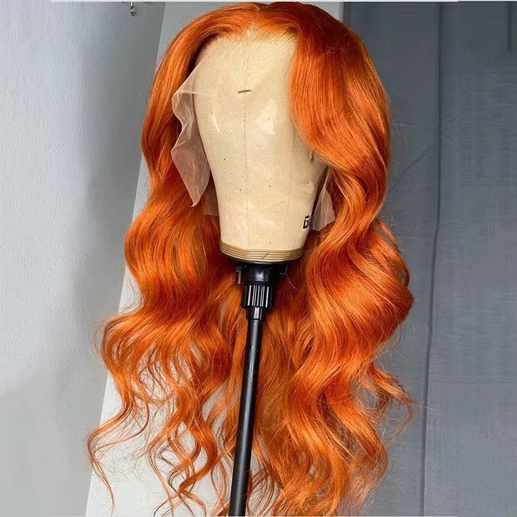 Miniatura: Remy Ginger Orange Human Hair Wig – Bold & Beautiful