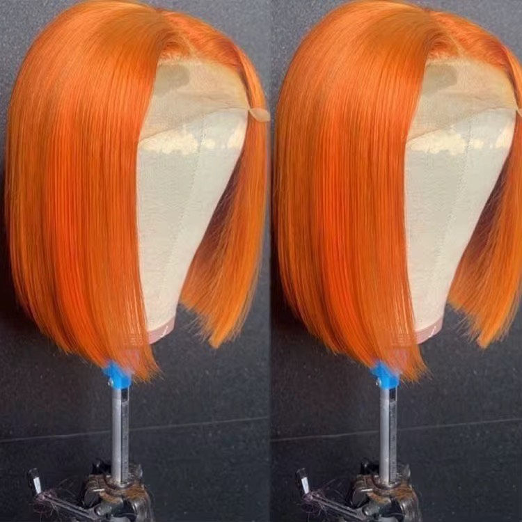 Miniatura: Remy Ginger Orange Human Hair Wig – Bold & Beautiful
