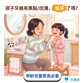 小孩牙齒有凹溝、黑點是蛀牙嗎?家長一次搞懂「窩溝封填」健保補助與正確兒童口腔照護