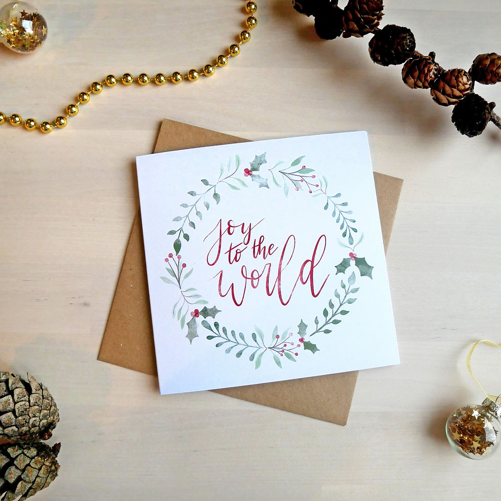 Thumbnail: Wreath Design Christmas Cards