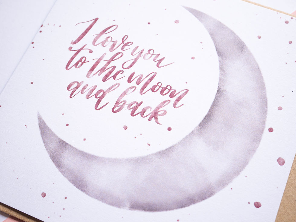 Thumbnail: I Love You to the Moon and Back Card