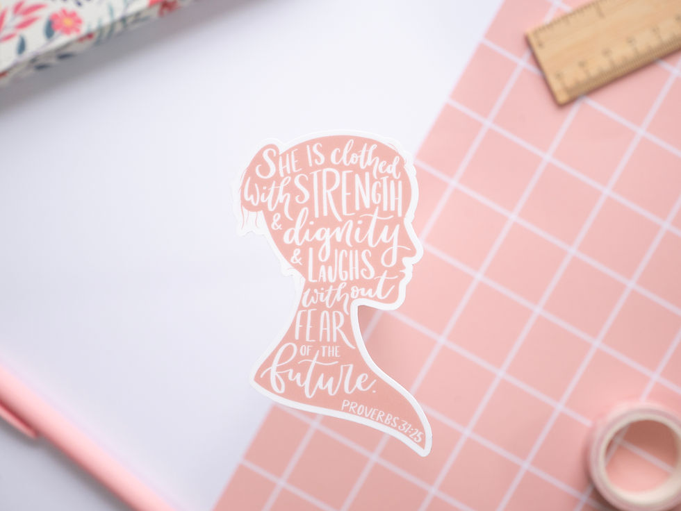 Thumbnail: Proverbs 31:25 Sticker
