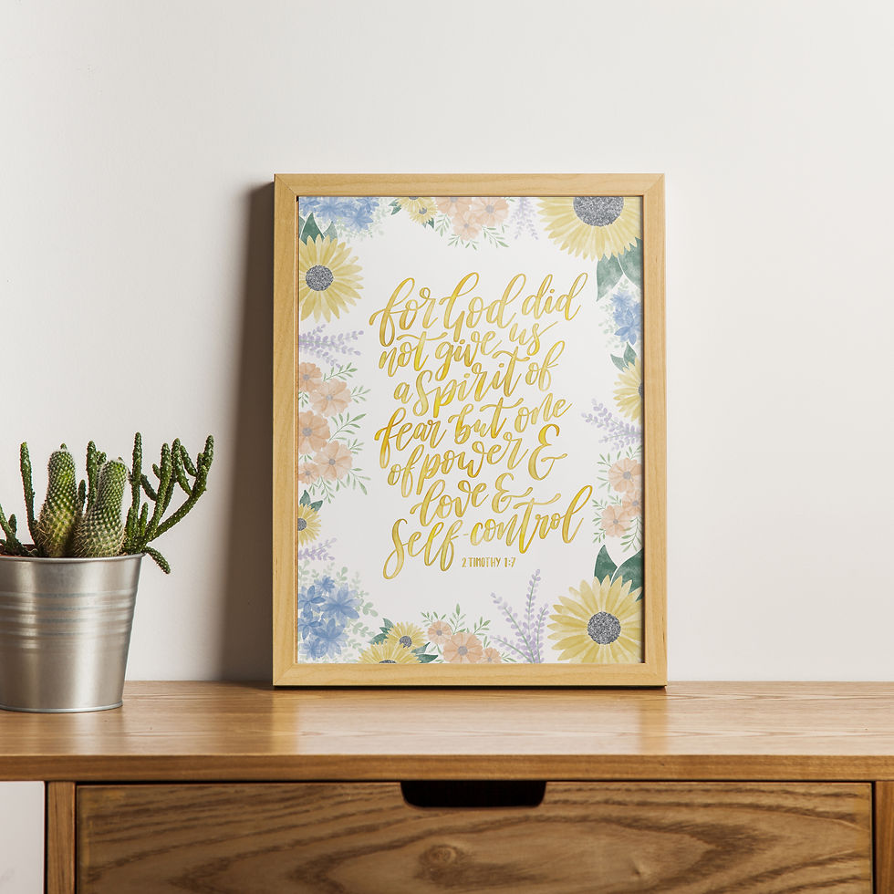 Thumbnail: For God did not give us a spirit of fear - 2 Timothy 1:7 Print