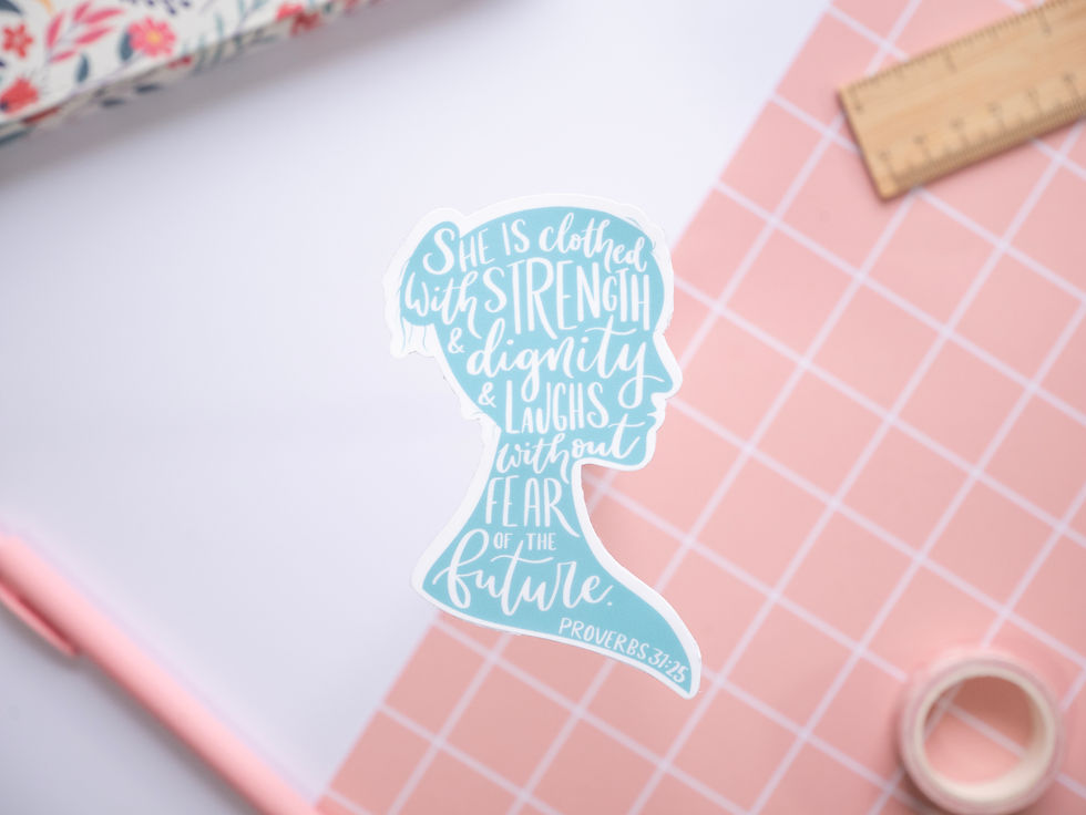 Thumbnail: Proverbs 31:25 Sticker