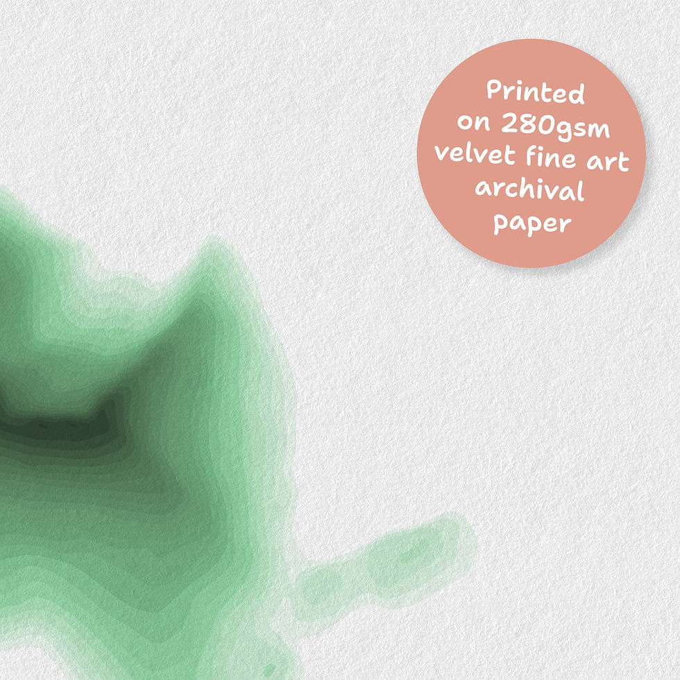 Thumbnail: Ben Lomond Contour Map Print