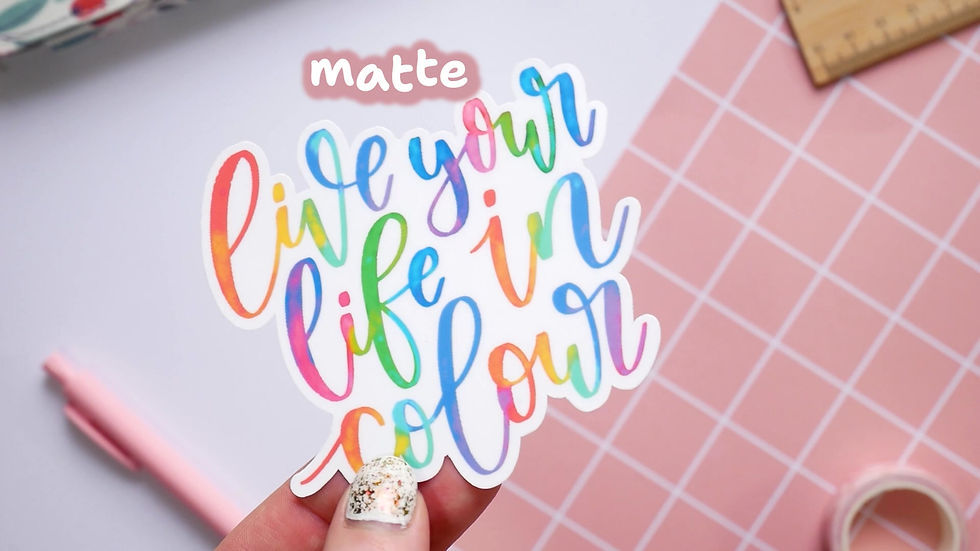 Thumbnail: Holographic Sticker | Live Your Life in Colour