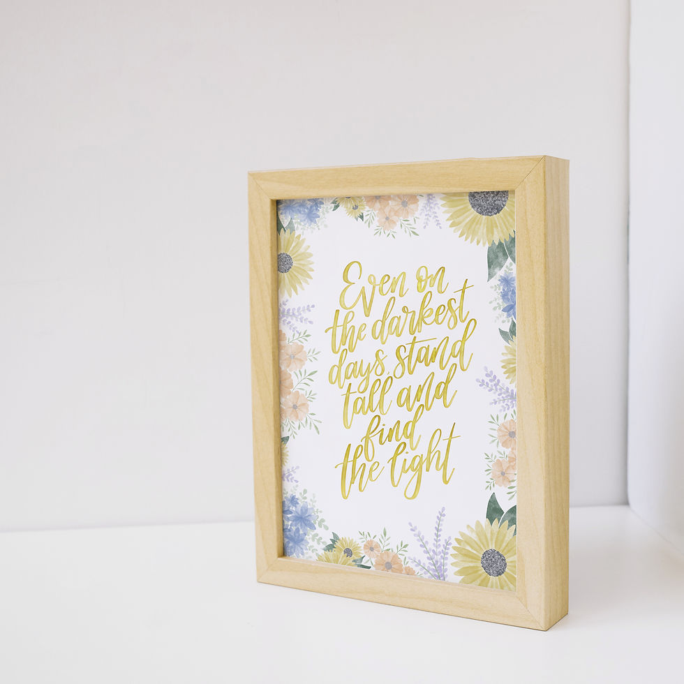 Thumbnail: Stand Tall and Find the Light Print