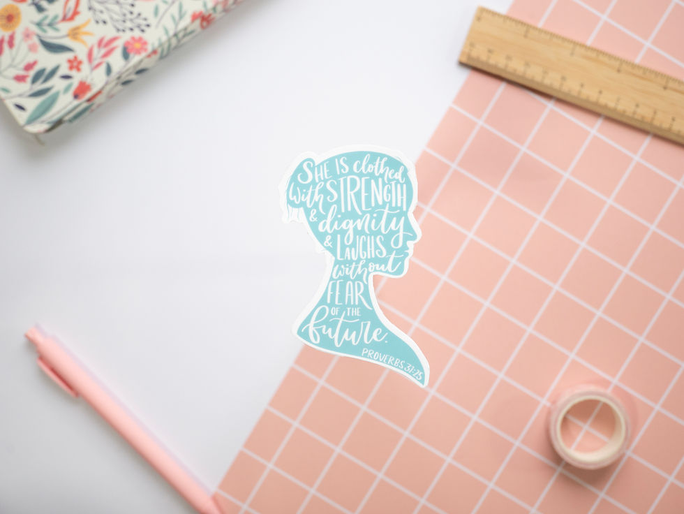 Thumbnail: Proverbs 31:25 Sticker