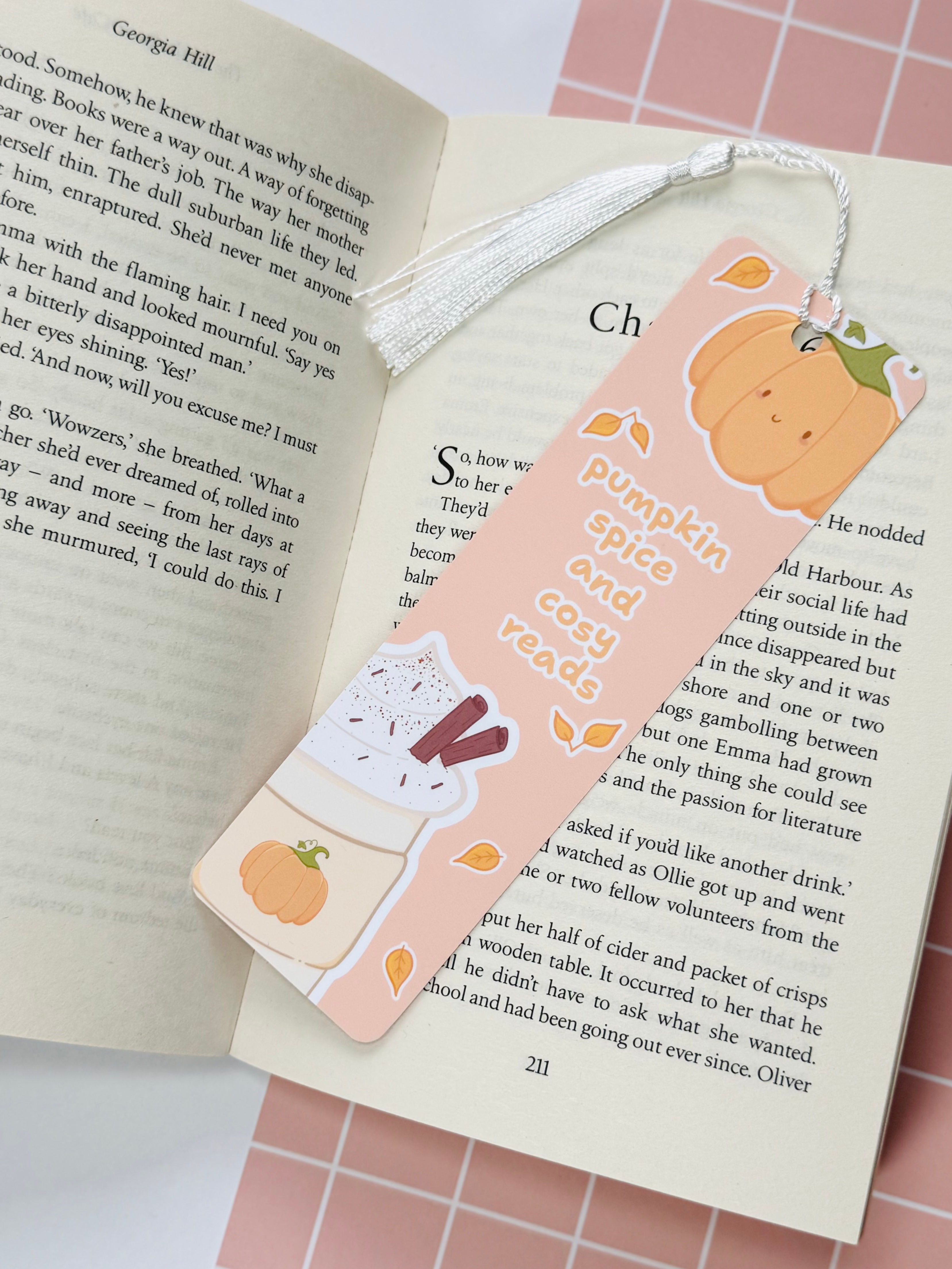 SECONDS Pumpkin Spice Bookmark
