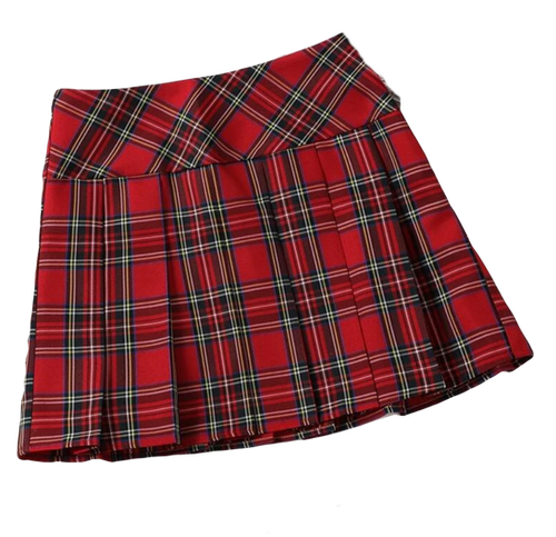 Plus Size Red Tartan Skirt Boohoo Plaid Pleated Skirt Nz Tartan
