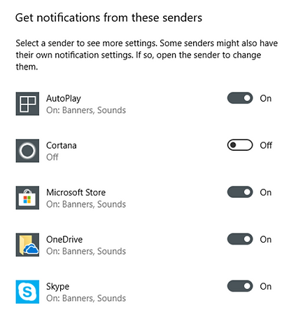 Get Notifications From Senders
